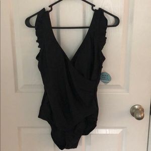 Women’s black swimsuit